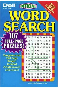 DELL OFFICIAL WORD PUZZLE Magazine